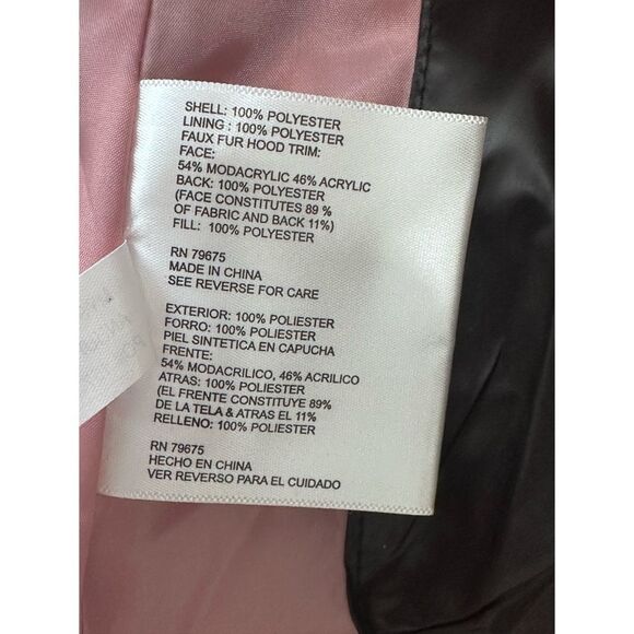 MICHAEL KORS Big Girls Black Stadium Puffer Jacket, SZ 14 - Picture 10 of 13